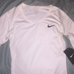 Nike white long sleeve
